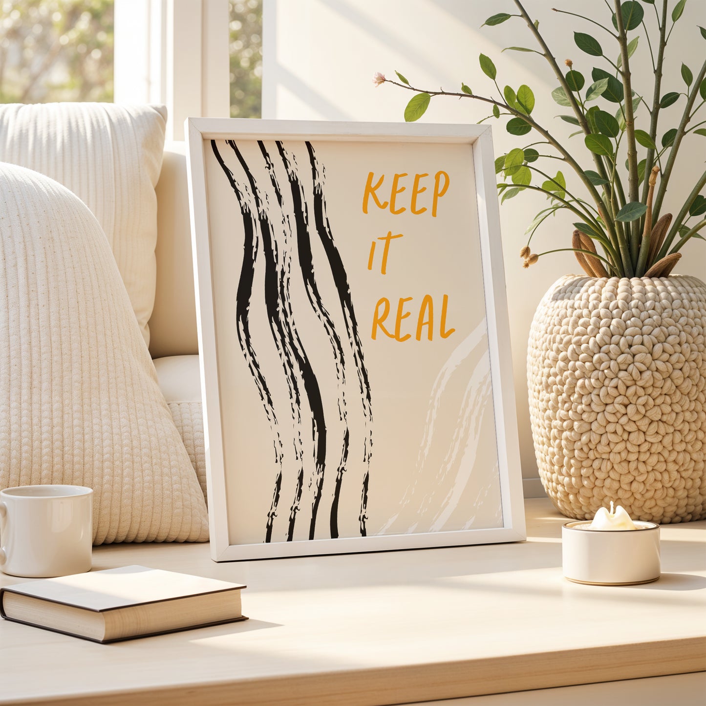 Keep It Real Minimalist Art