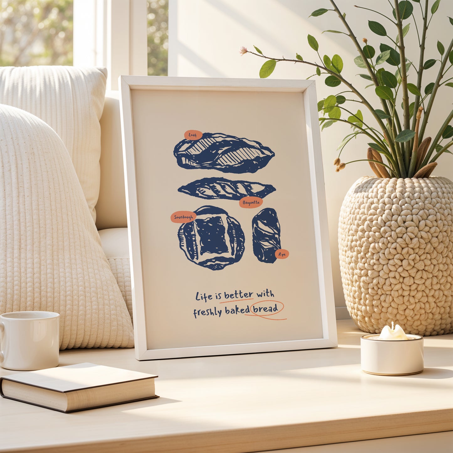 Freshly Baked Joy – Artisan Bread Poster