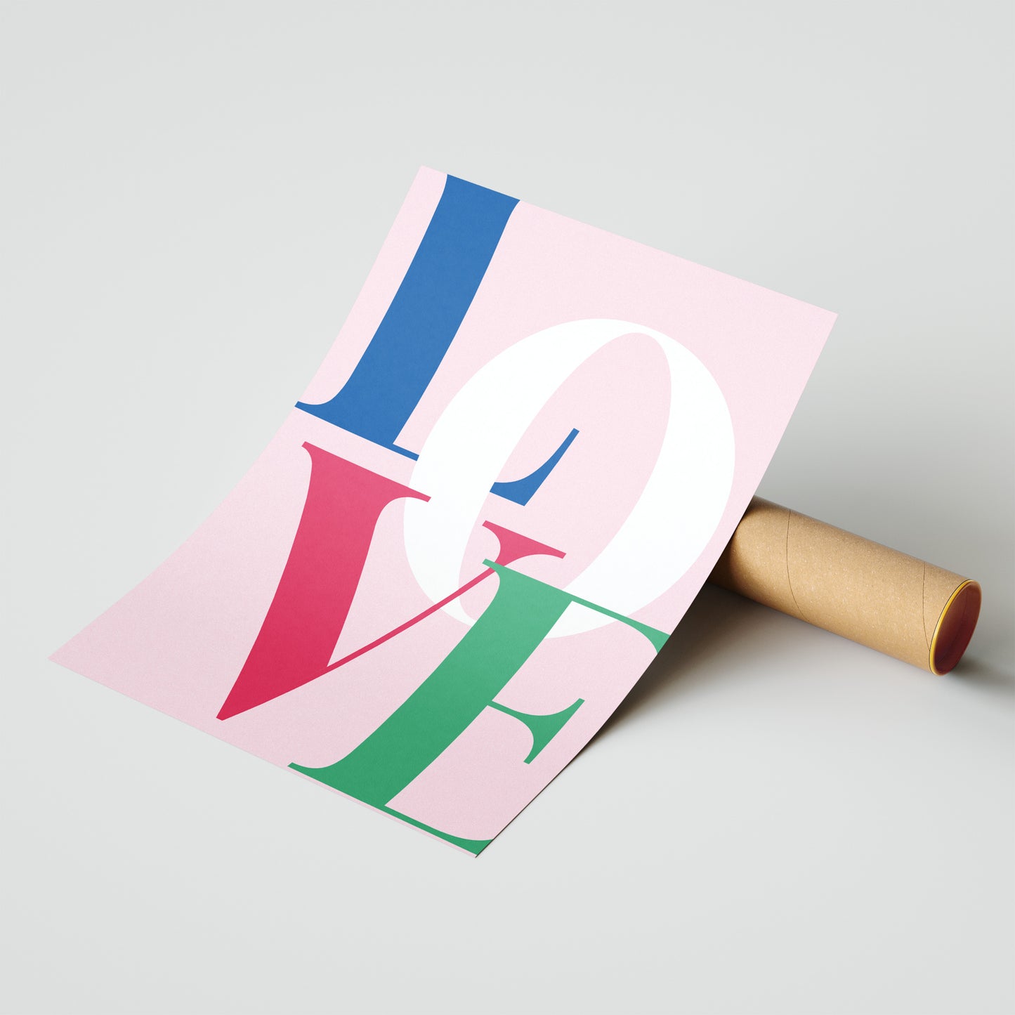 LOVE – Colorful Modern Pop Art Print