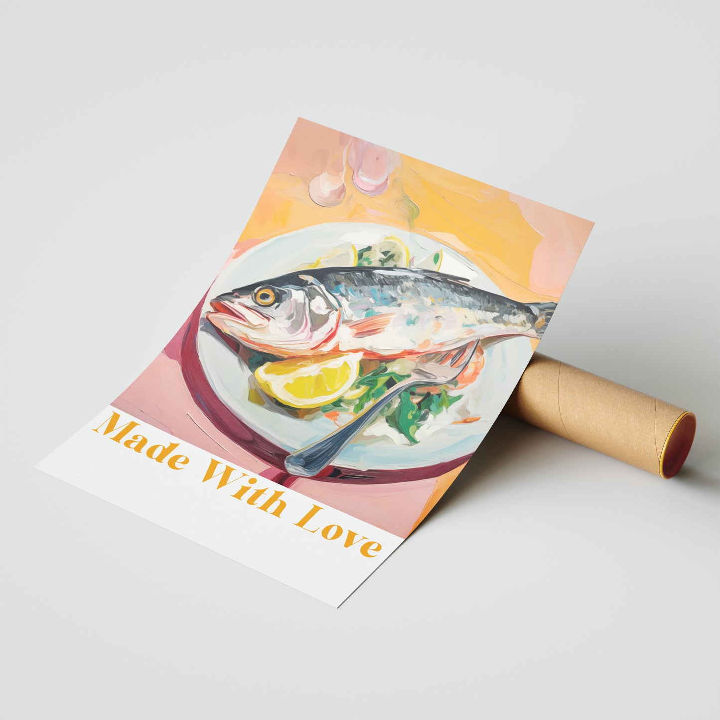 Made With Love – Gourmet Fish Plate Kitchen Art