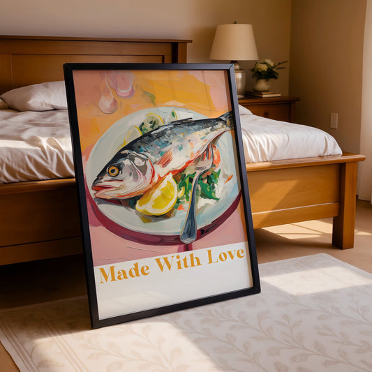 Made With Love – Gourmet Fish Plate Kitchen Art