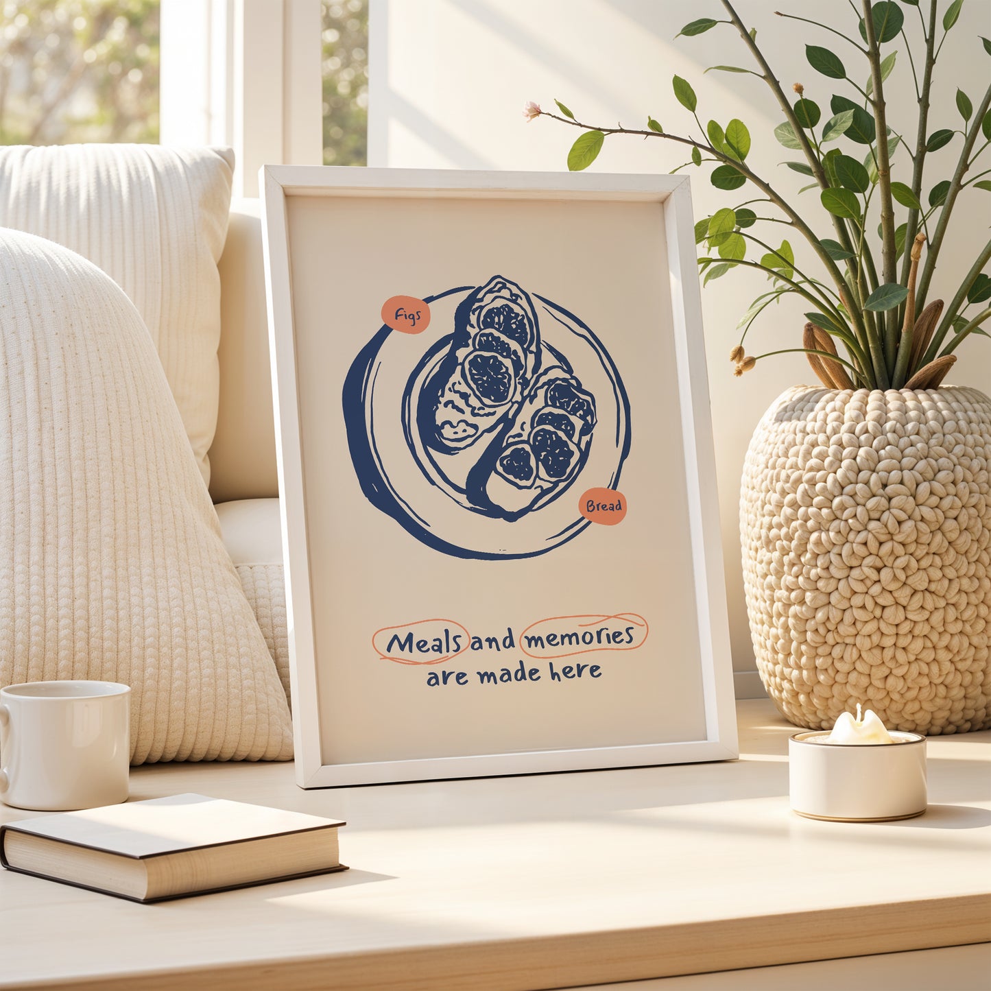 Meals & Memories – Figs & Bread Kitchen Wall Art