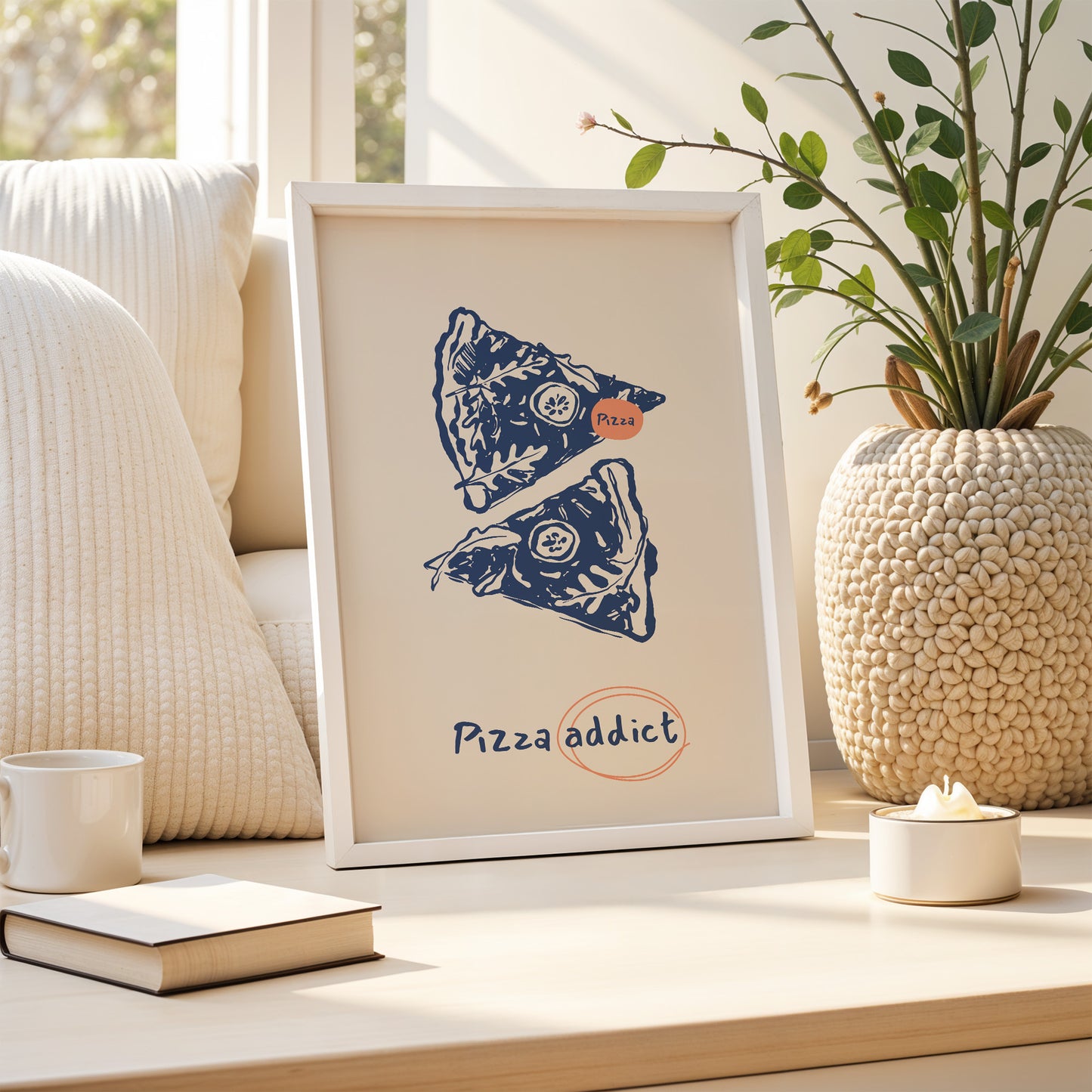 "Pizza Addict" – Bold Foodie Wall Art Poster