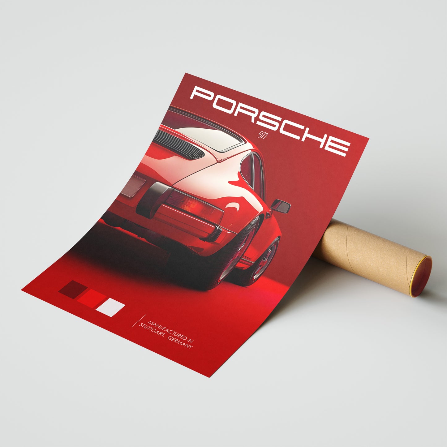 Porsche 911 Red Legend Poster
