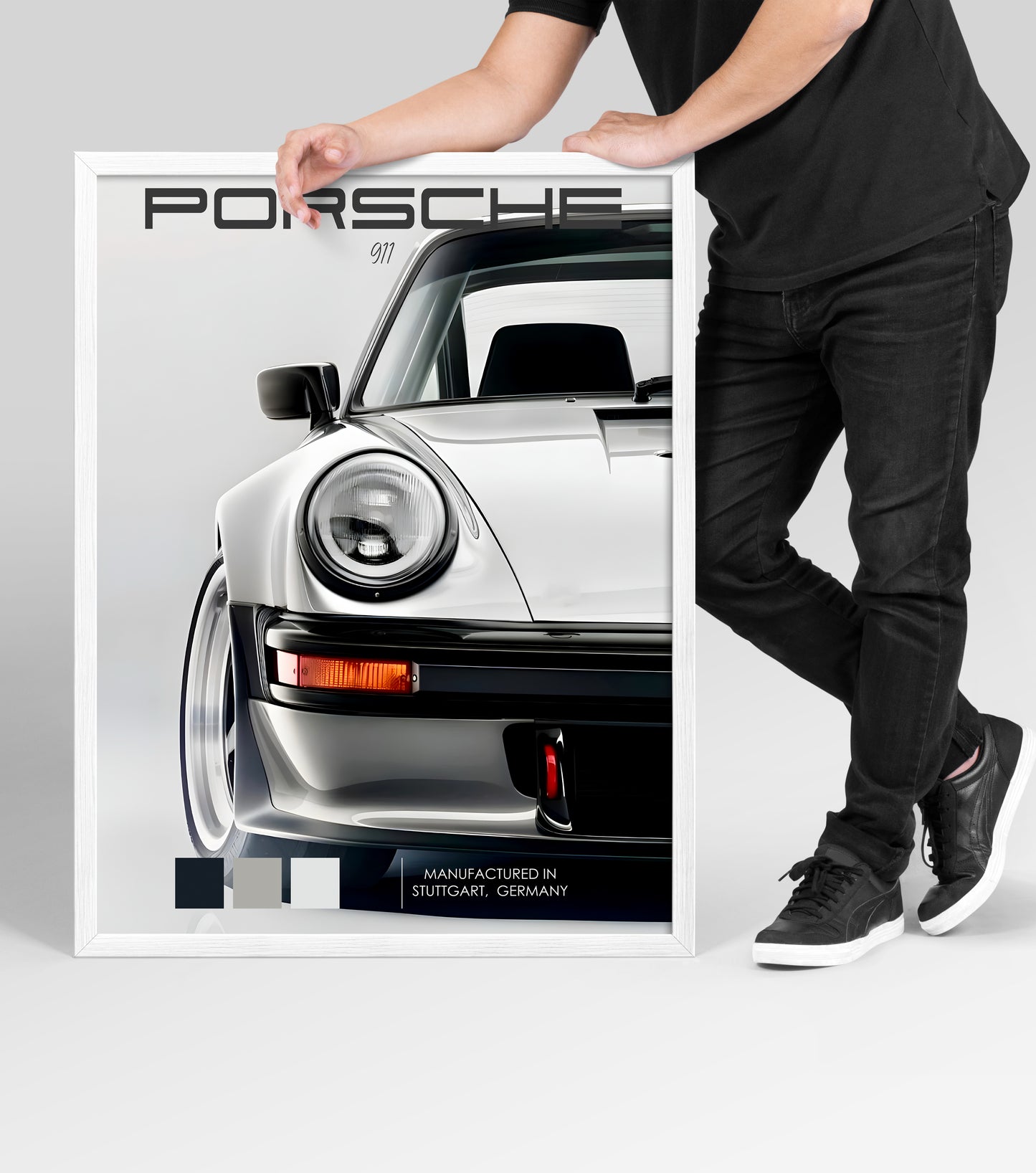 Porsche 911 Silver Heritage Poster