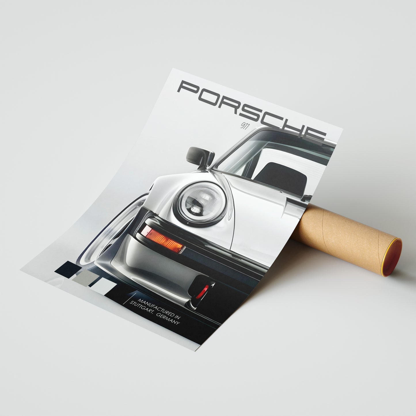 Porsche 911 Silver Heritage Poster