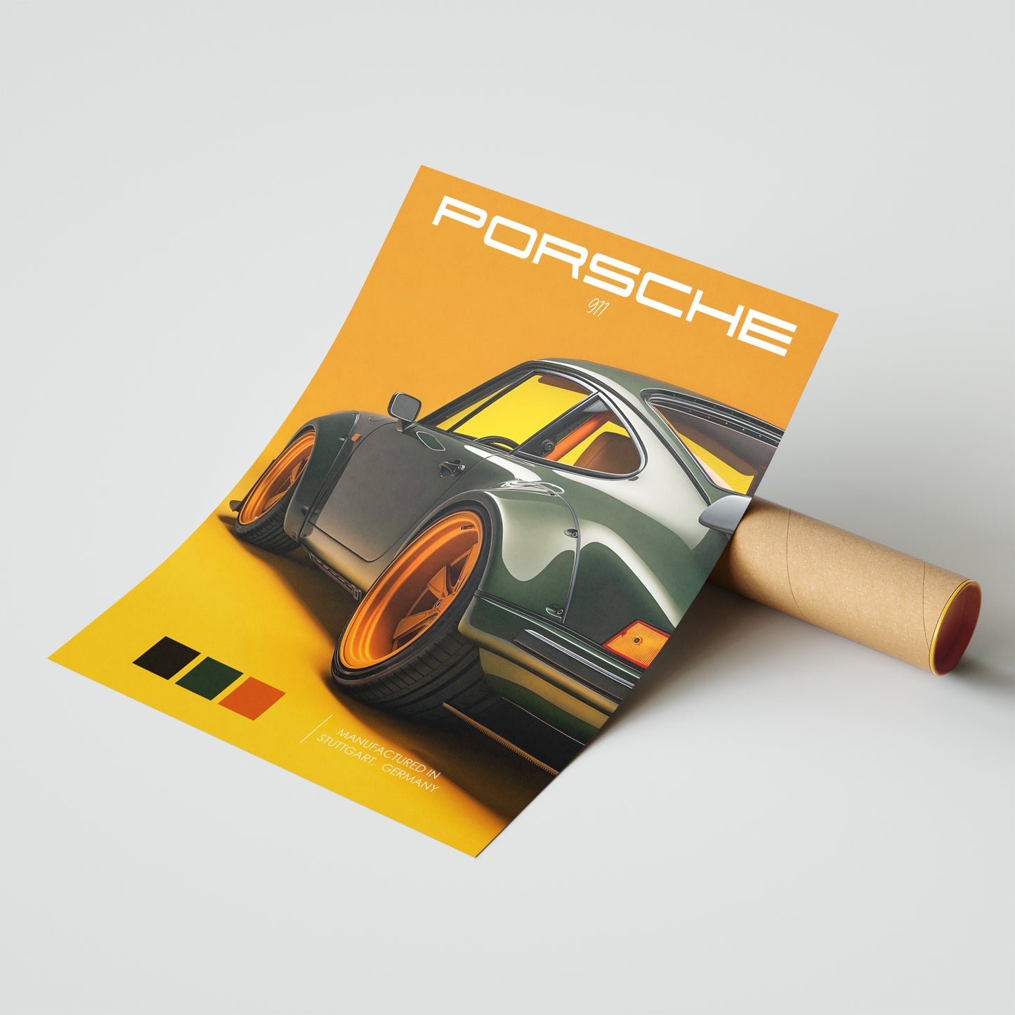 Porsche 911 Turbo Classic Poster