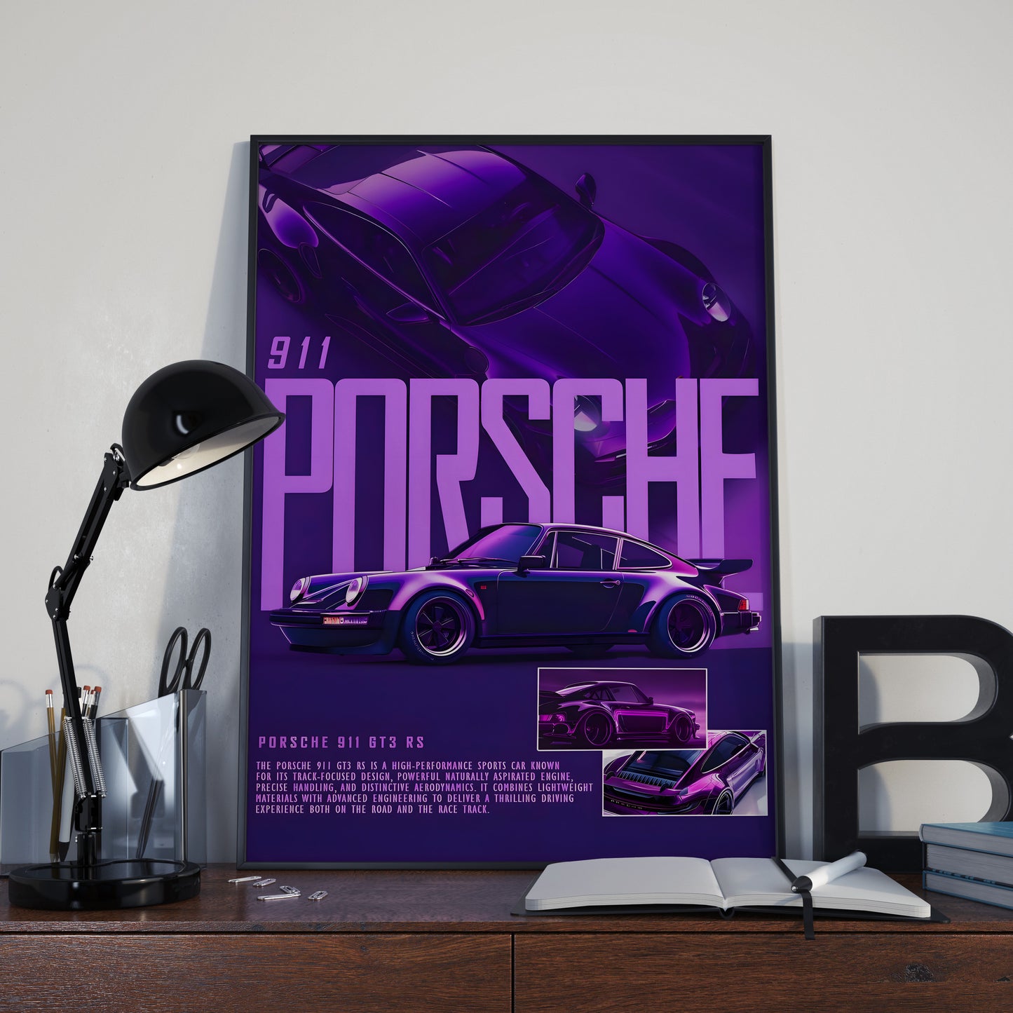 Porsche 911 GT3 RS Art Poster