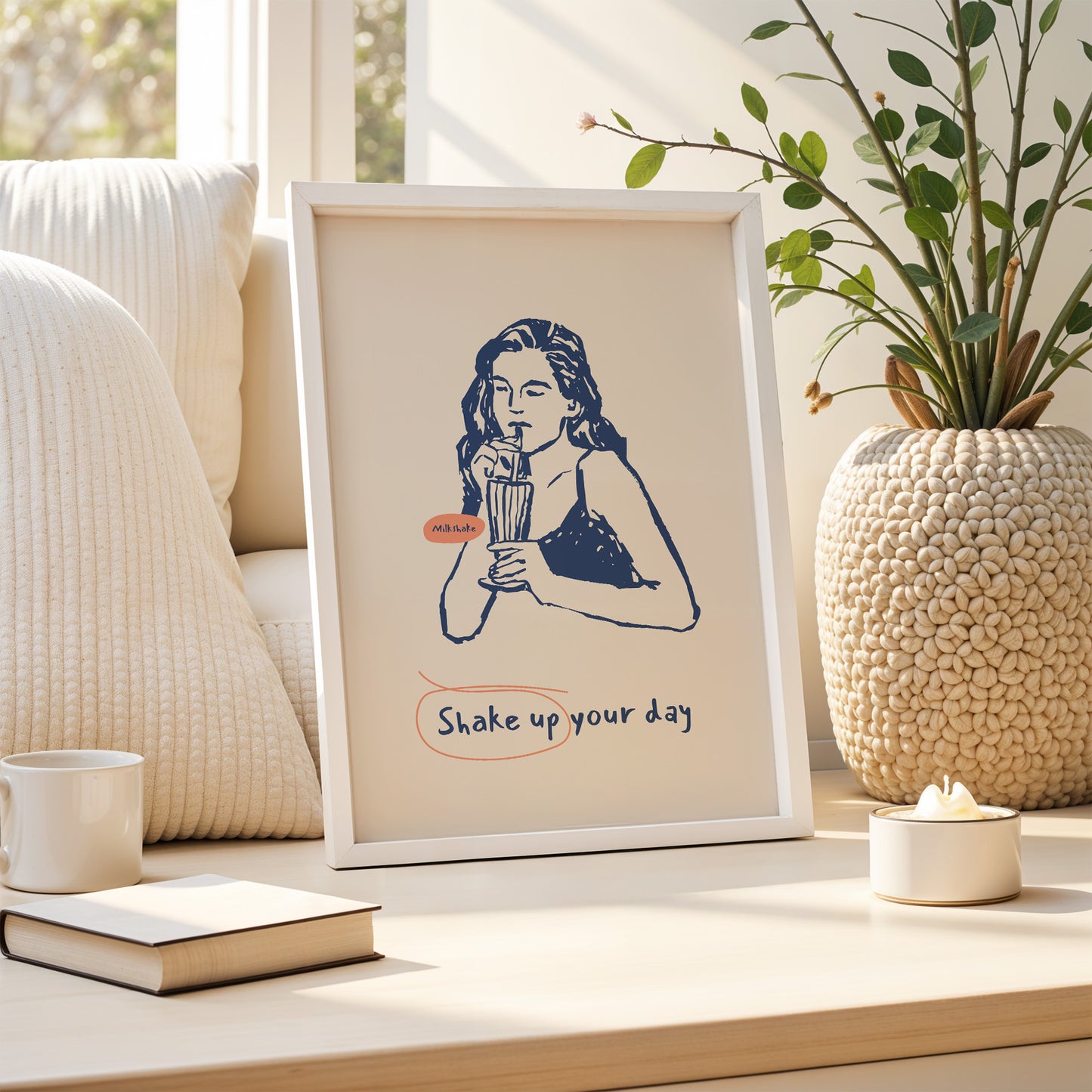 Shake Up Your Day - Milkshake Art Print