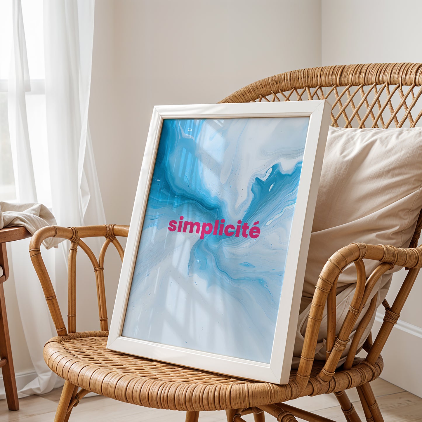 Simplicité – Tranquil French Marble Poster