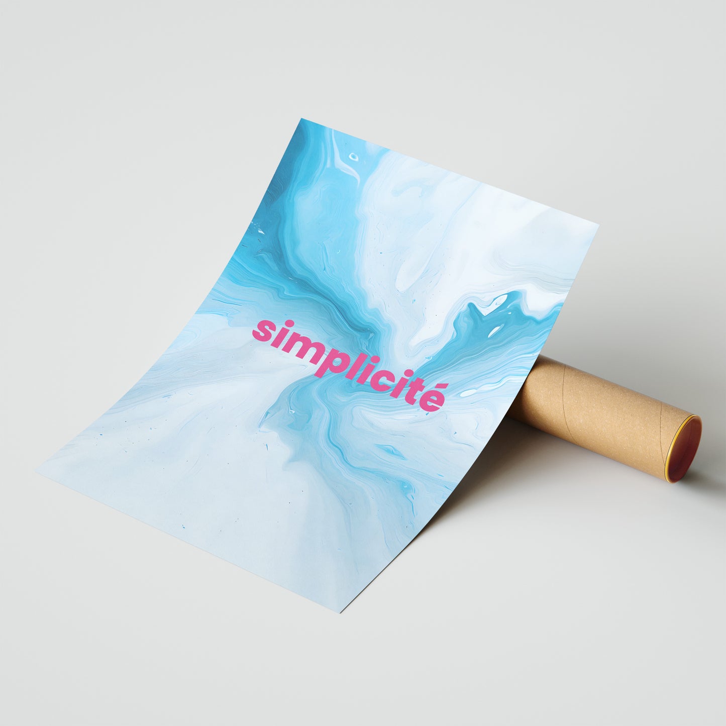 Simplicité – Tranquil French Marble Poster