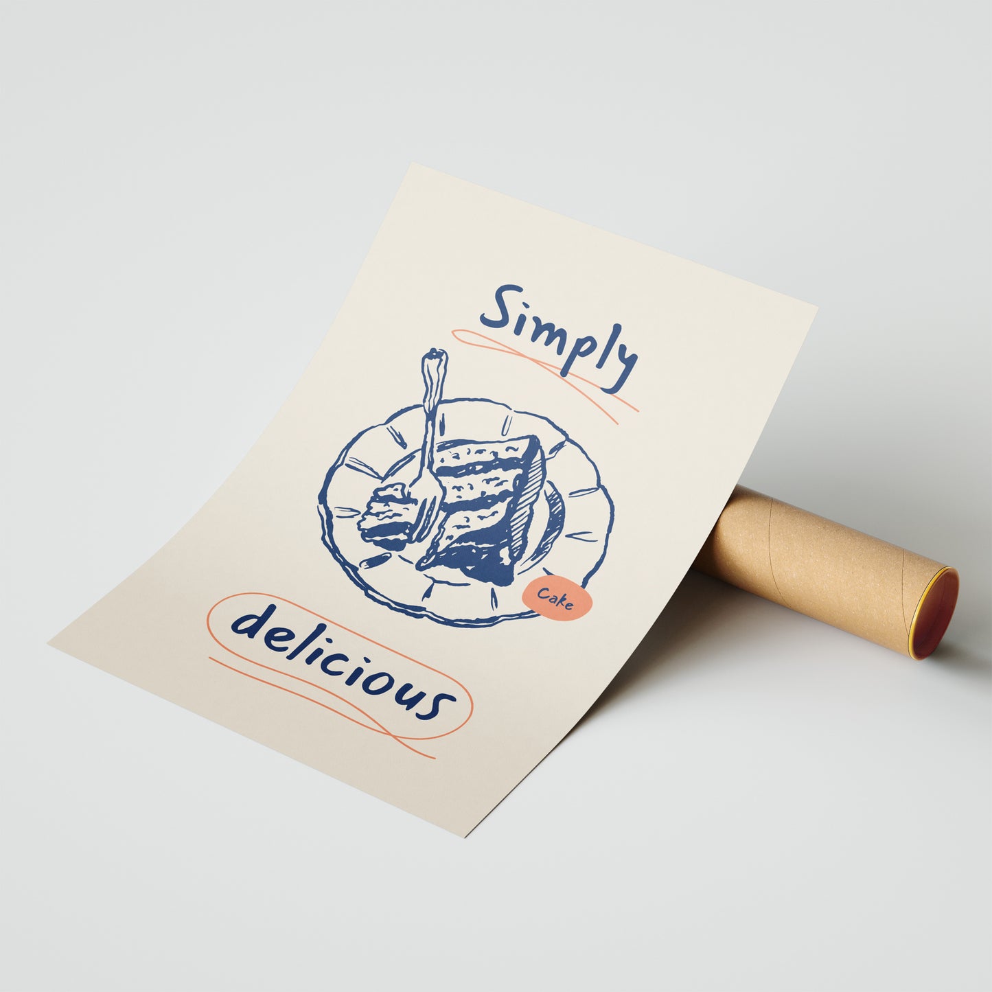 Simply Delicious Cake Poster