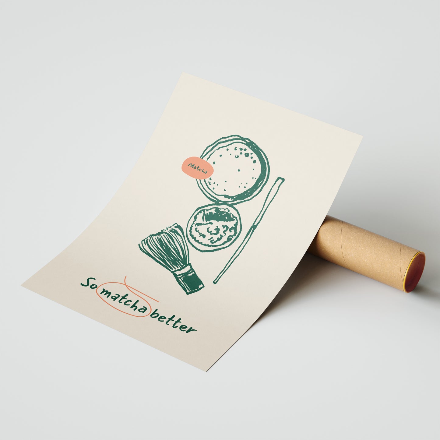 So Matcha Better – Matcha Art Print for Tea Lovers
