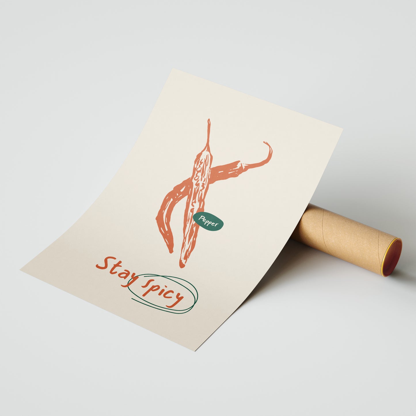 "Stay Spicy" - Bold Chili Pepper Art Print