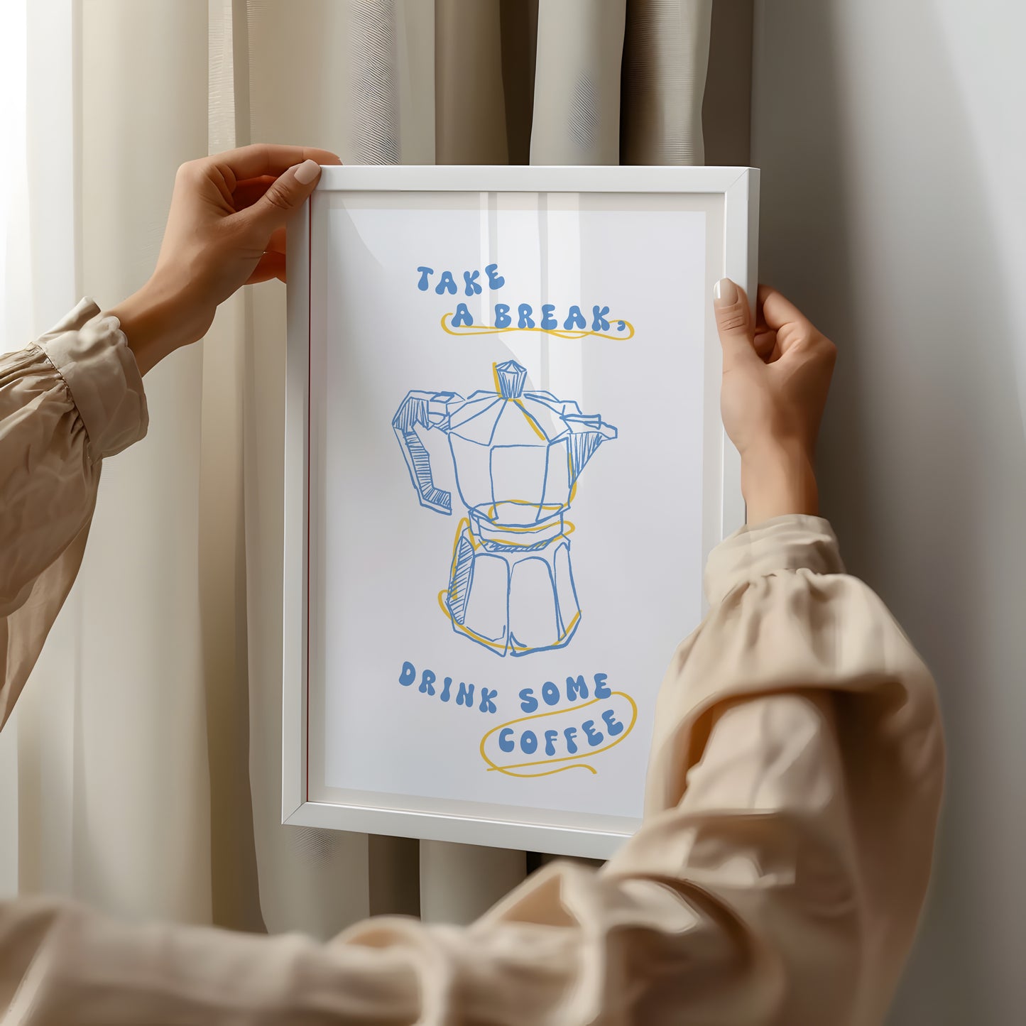 “Take a Break” Coffee Lover’s Art Print