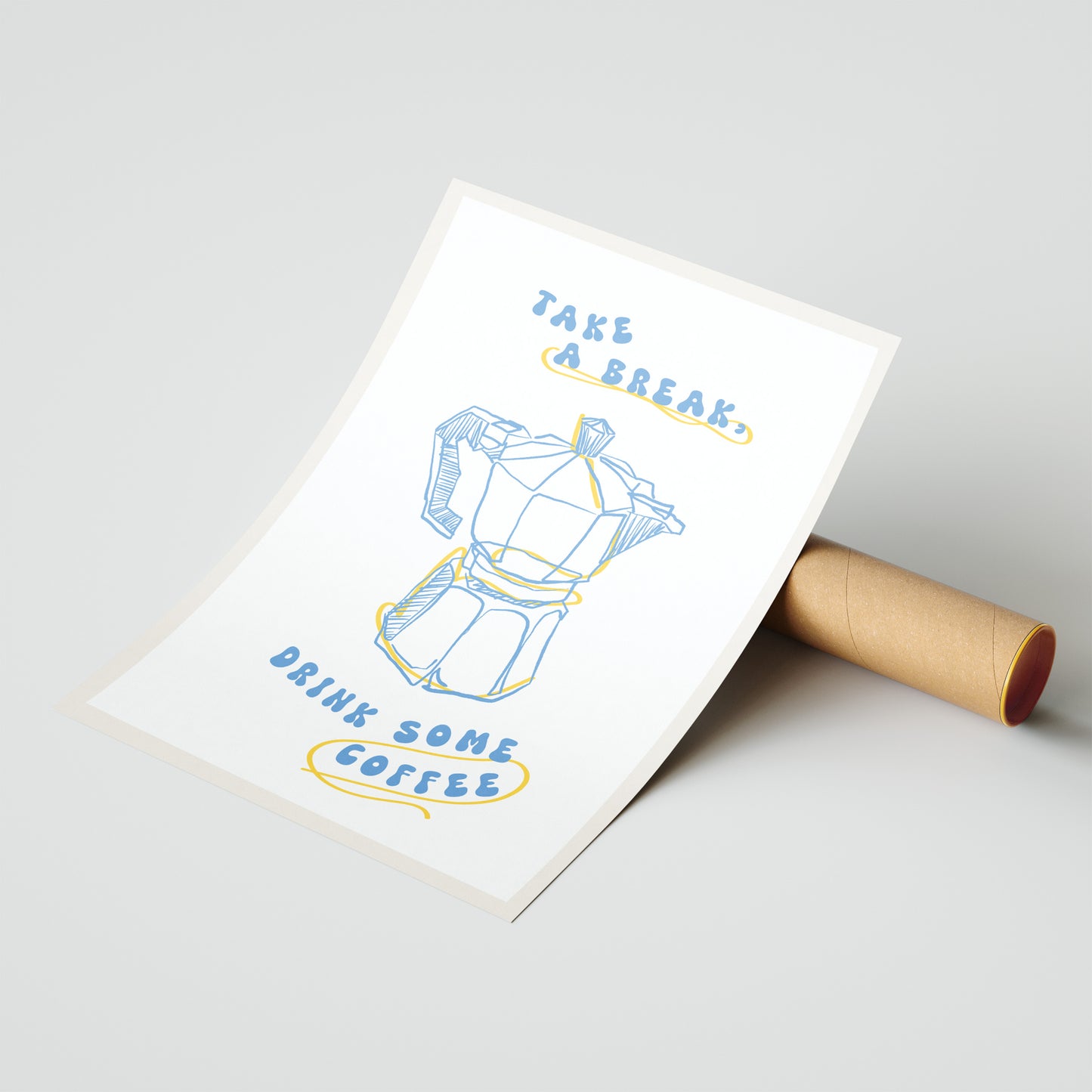 “Take a Break” Coffee Lover’s Art Print