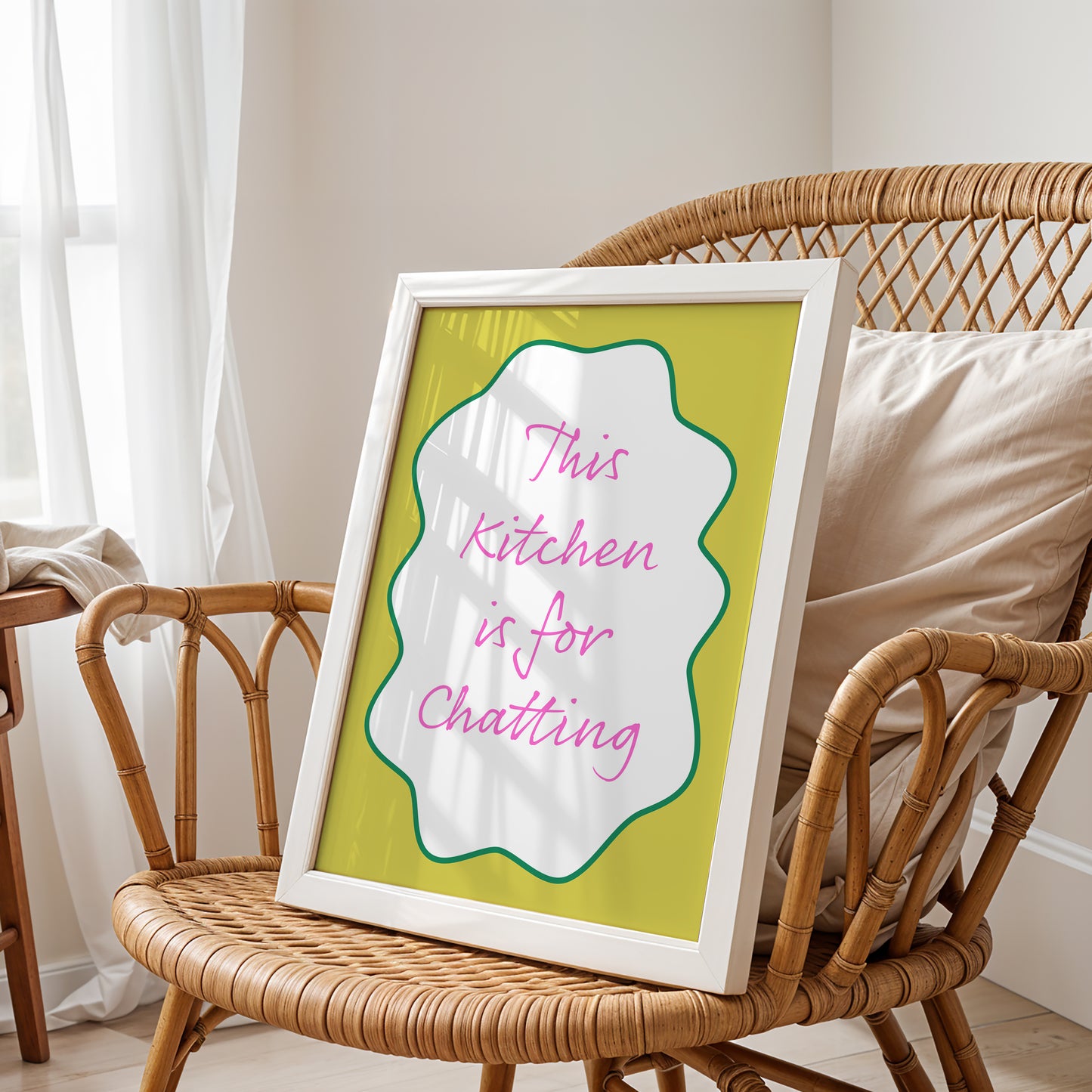 This Kitchen is for Chatting – Playful Wall Art