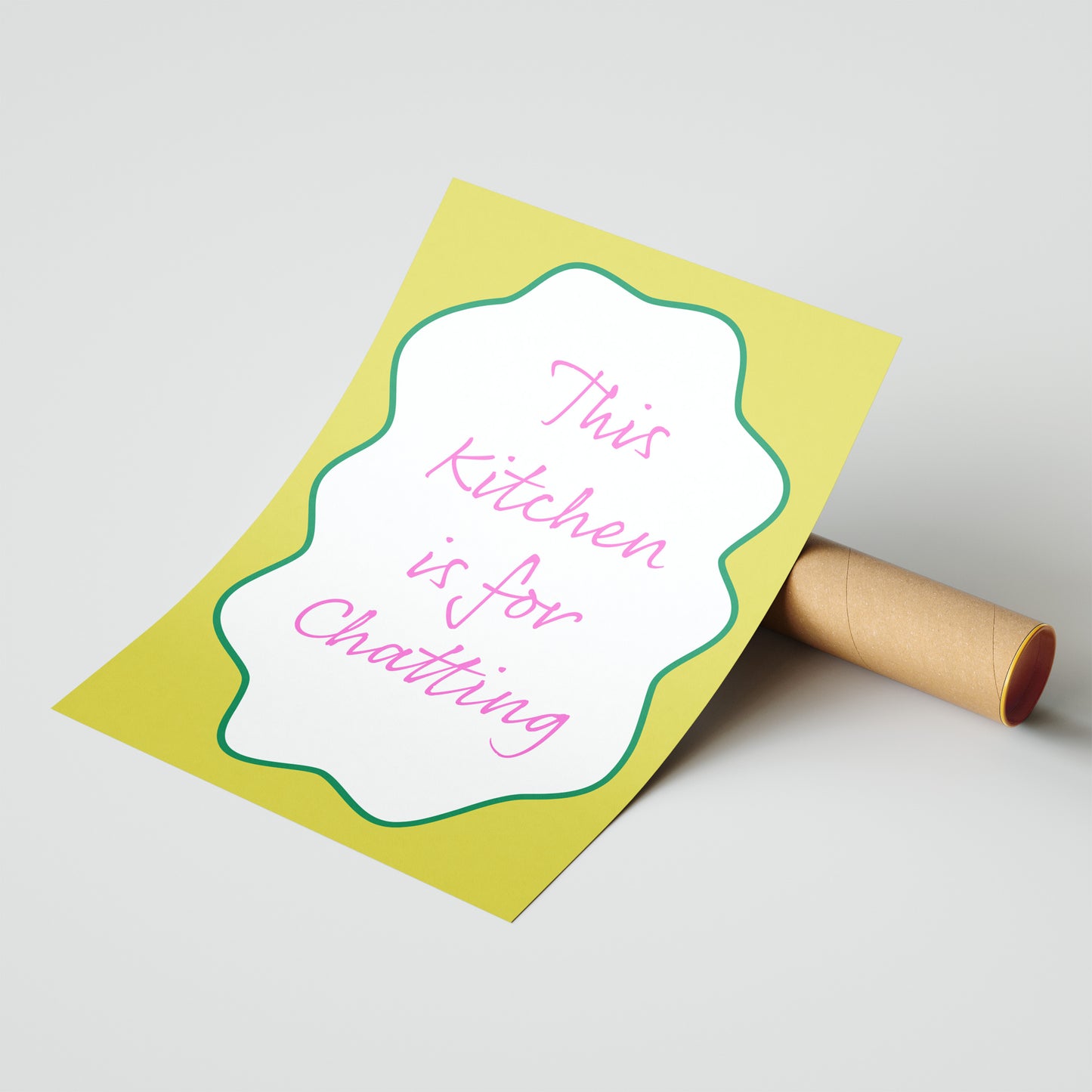 This Kitchen is for Chatting – Playful Wall Art