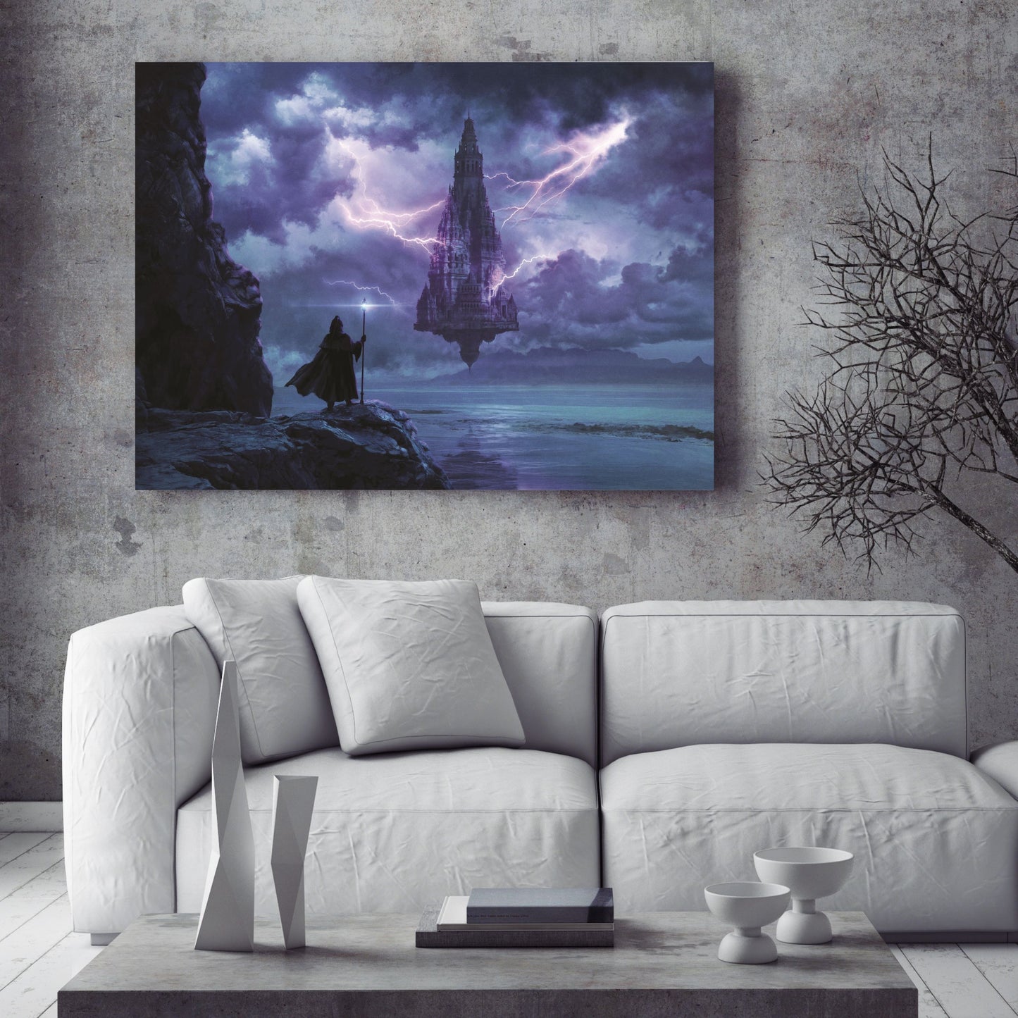 Magical flowing castle