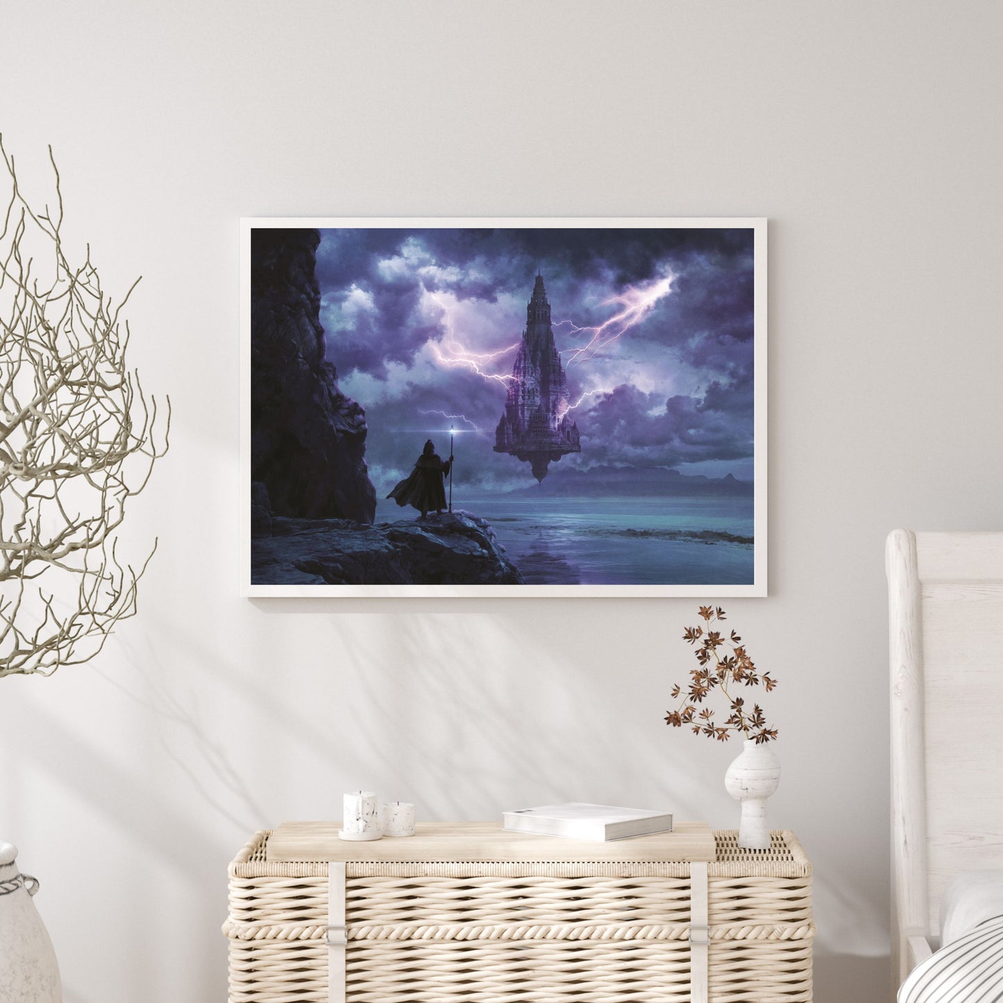 Magical flowing castle