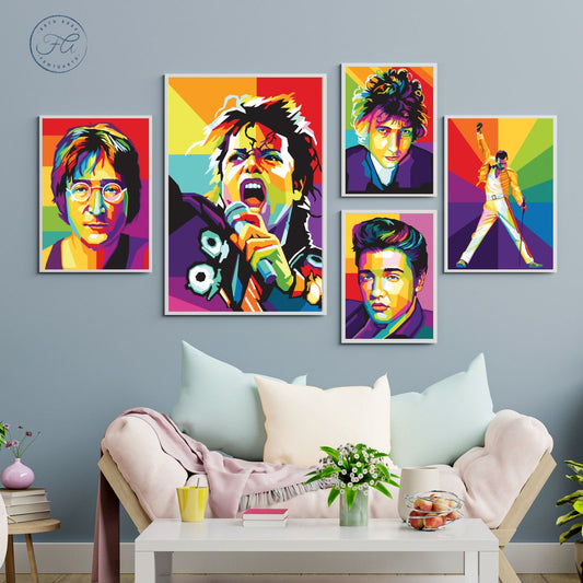 The Wall of Evergreen Music (Set of 5 Prints)