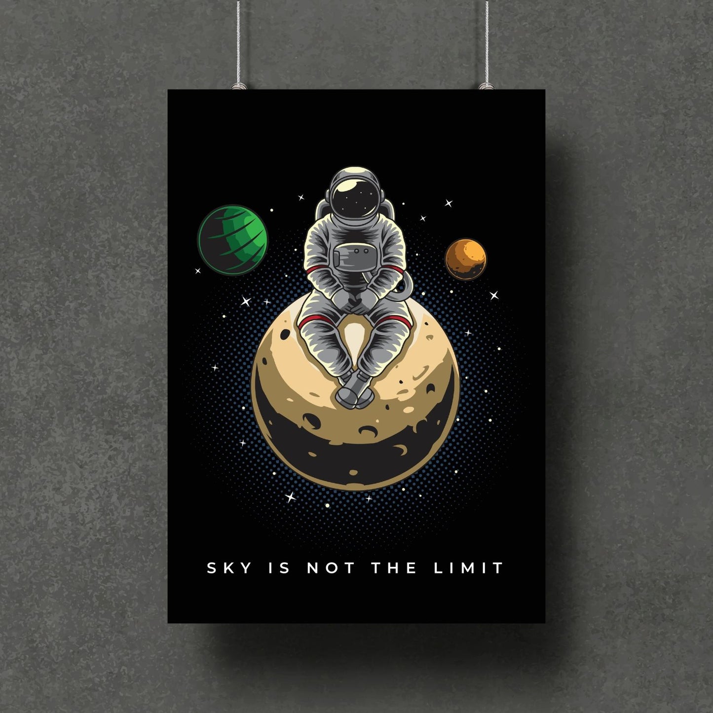 Astronaut Arts with Motivational & Life Quotes! (Set of 5 Prints)