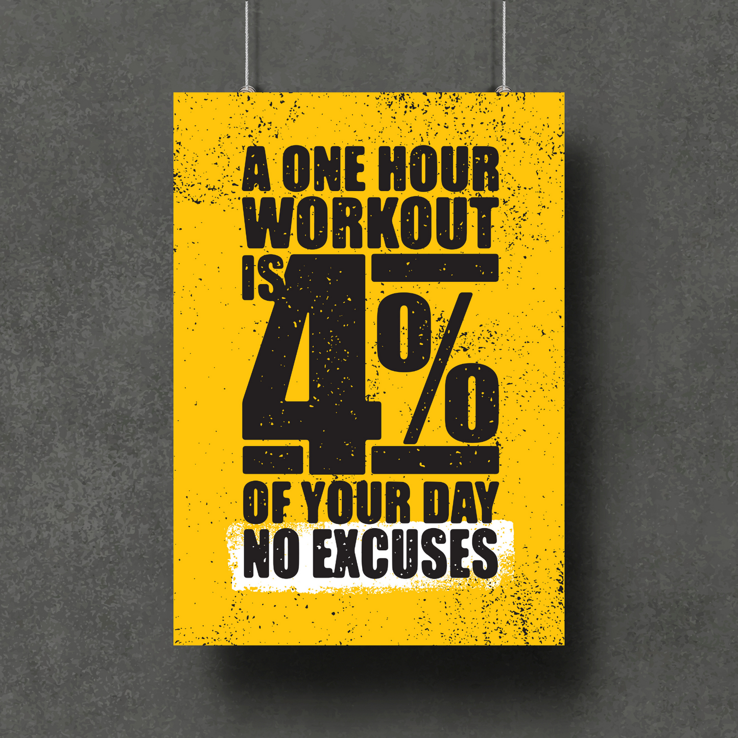 Gym Motivational Quotes Combo ( Set of Six A4 Posters)