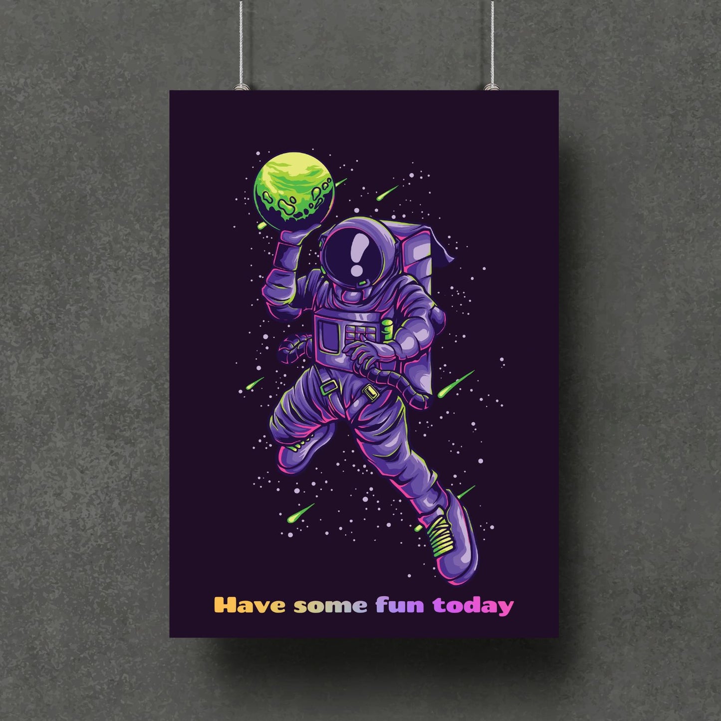 Astronaut Arts with Motivational & Life Quotes! (Set of 5 Prints)