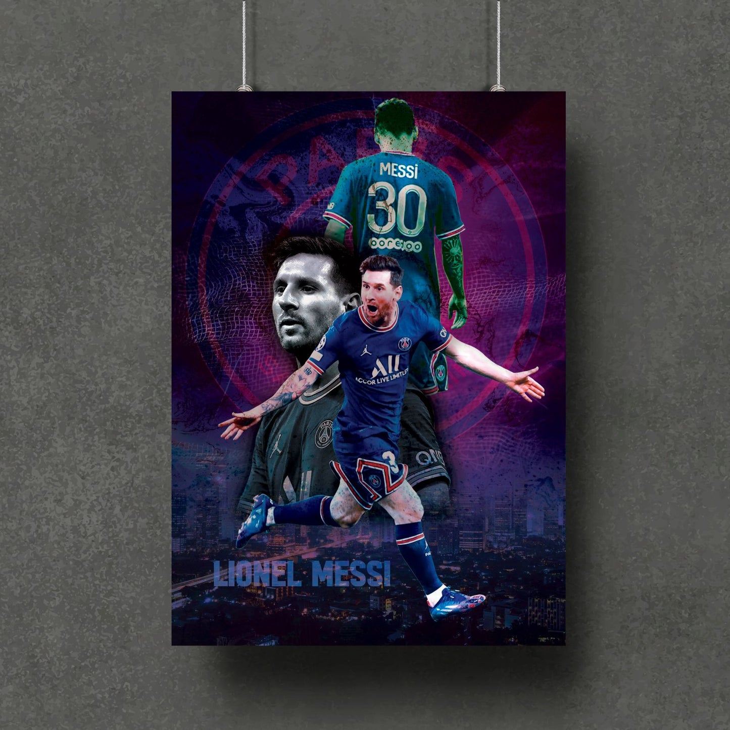 The Lionel Messi Wall (Set of 5 Prints)