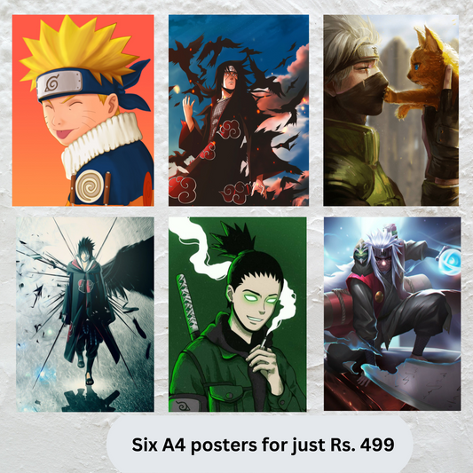 The World of Naruto (Set of 6 Prints)