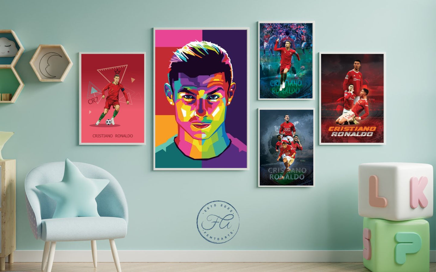 The CR7 Wall (Set of 5 Prints)