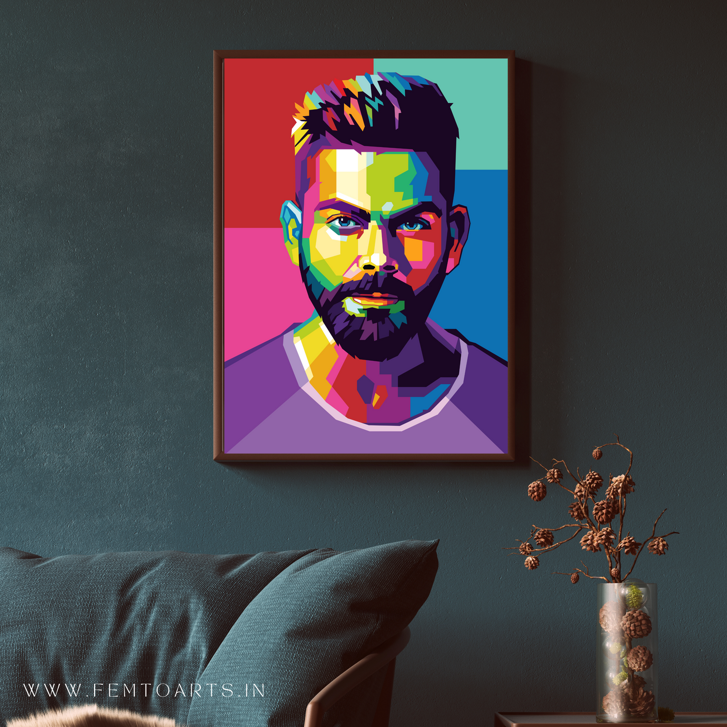 Virat Kohli Pop Art