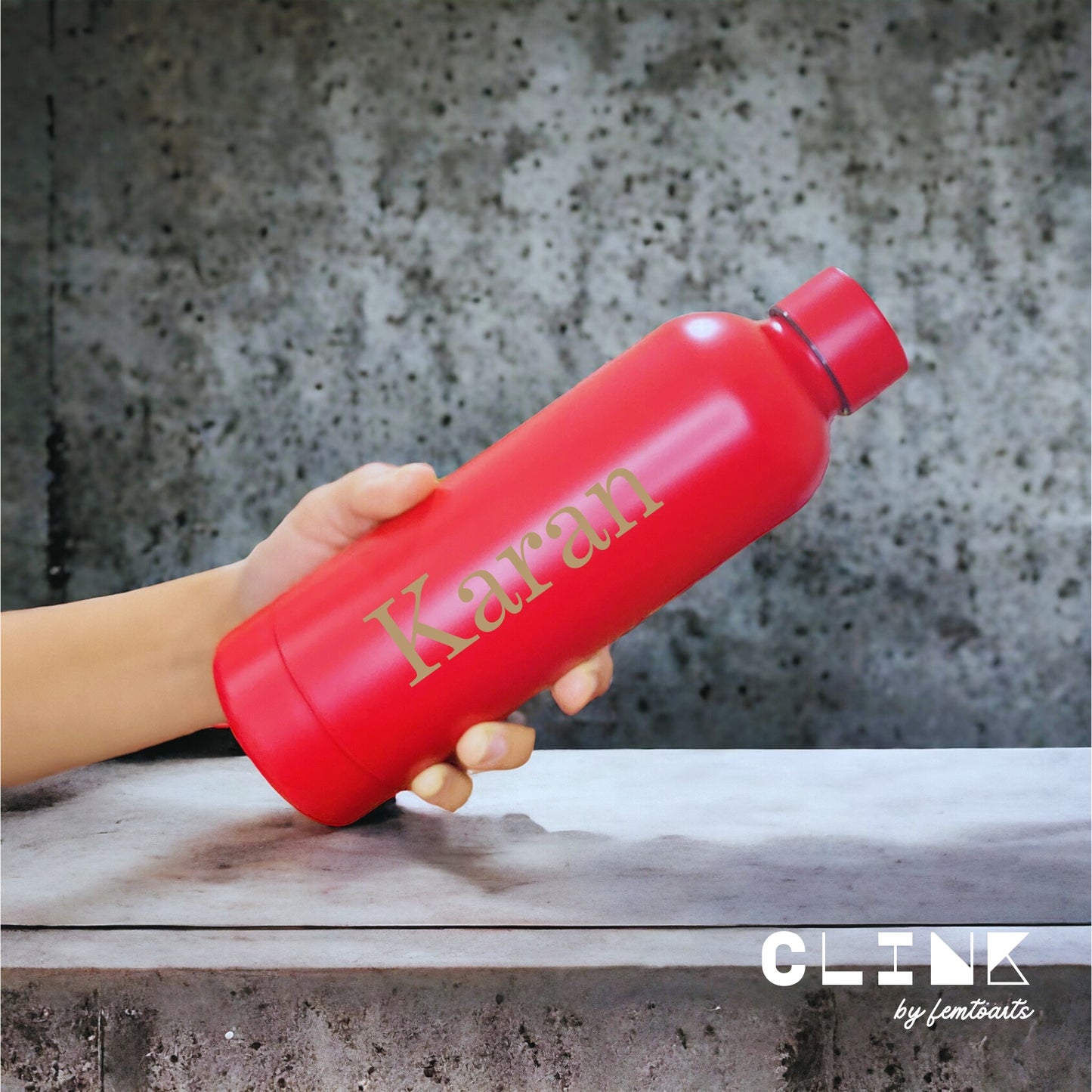 CLINK - Personalised Water Bottle (Glossy Finish)