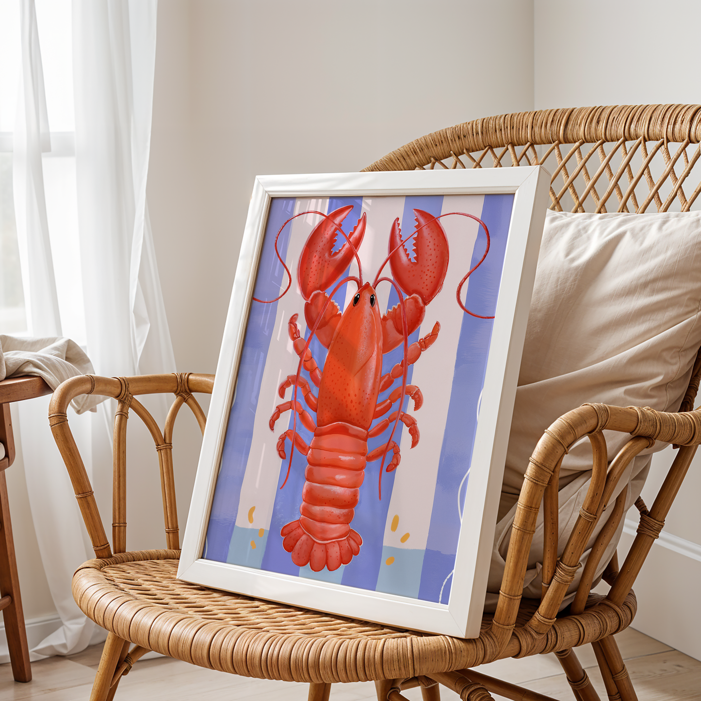 Red Lobster – Playful Coastal Pop Art