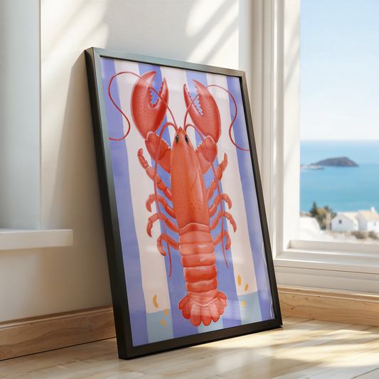 Red Lobster – Playful Coastal Pop Art