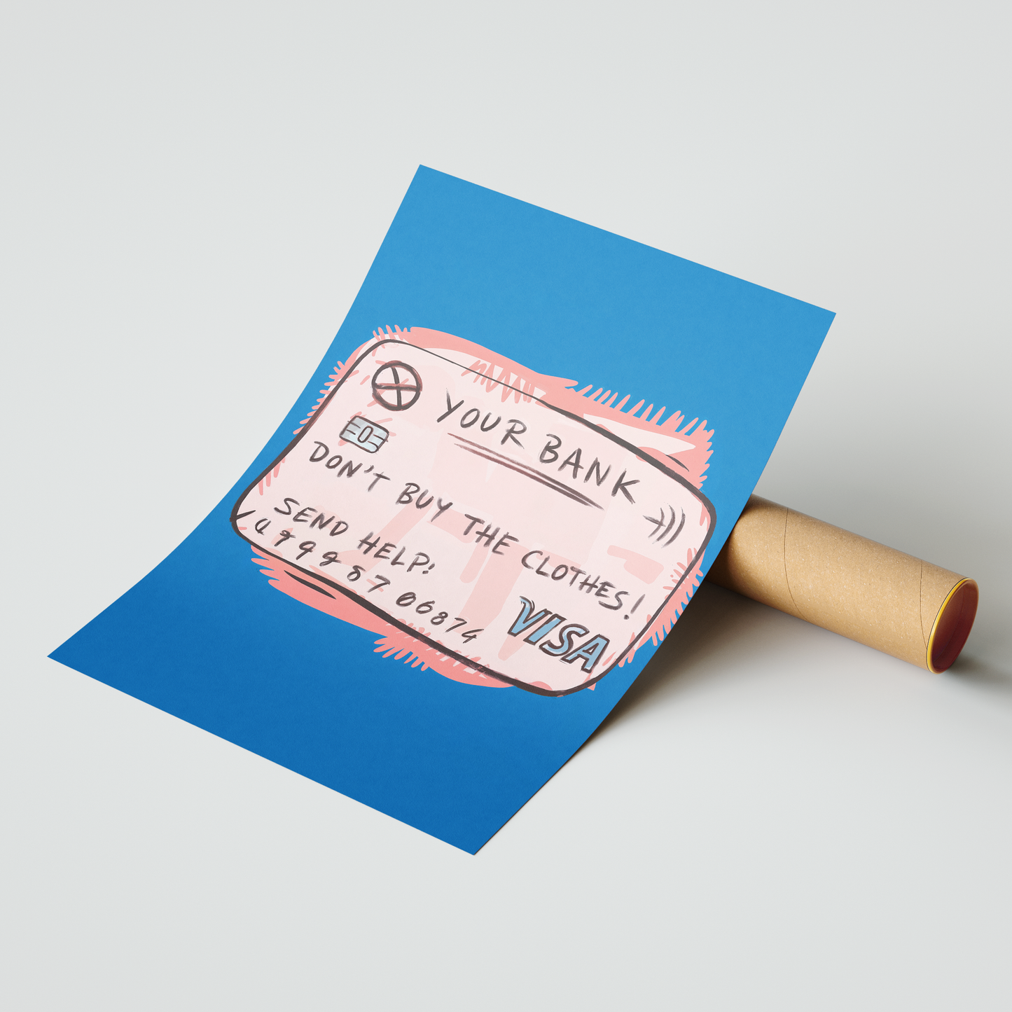 Don’t Buy the Clothes! – Quirky Financial Wisdom Pop Art