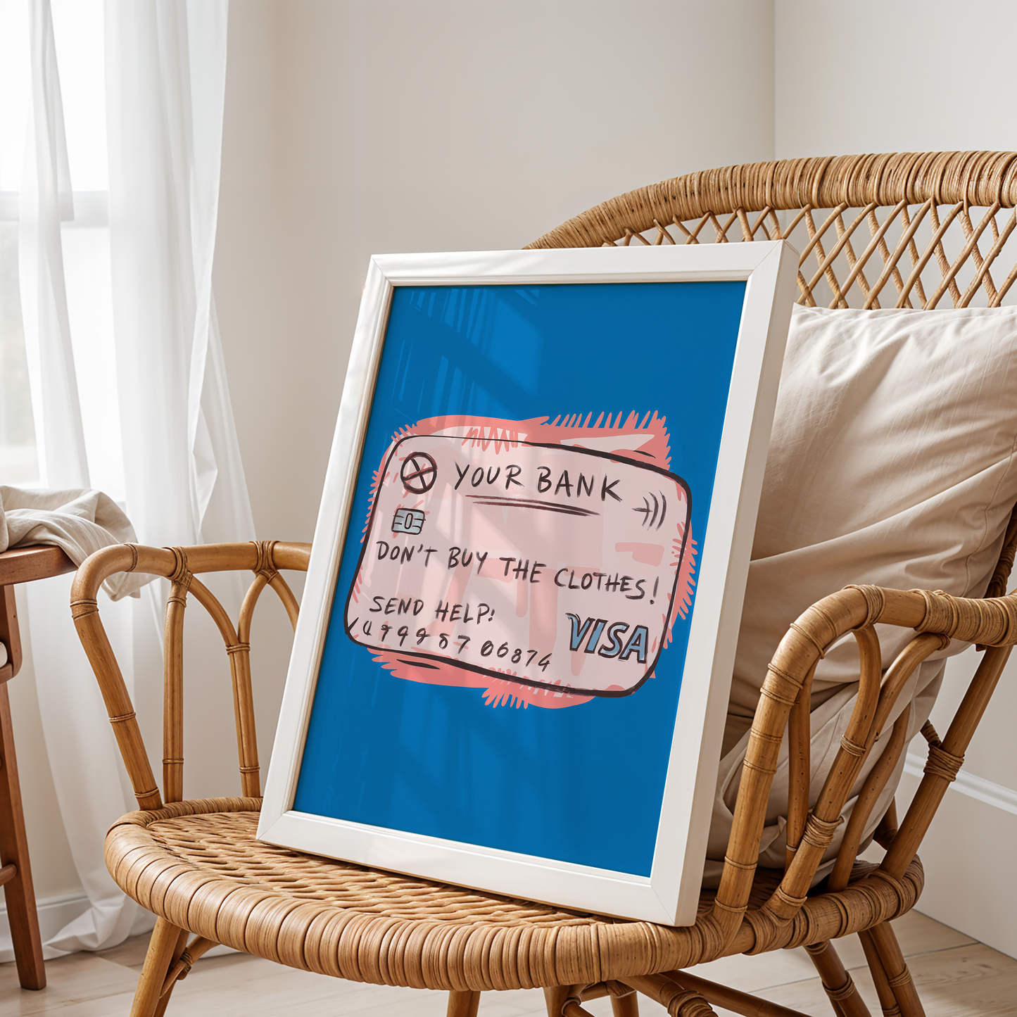 Don’t Buy the Clothes! – Quirky Financial Wisdom Pop Art