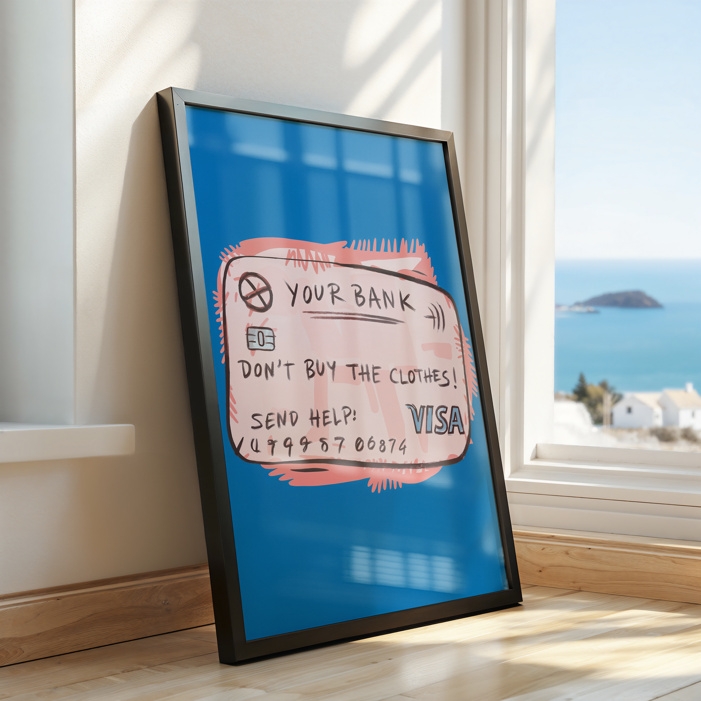 Don’t Buy the Clothes! – Quirky Financial Wisdom Pop Art