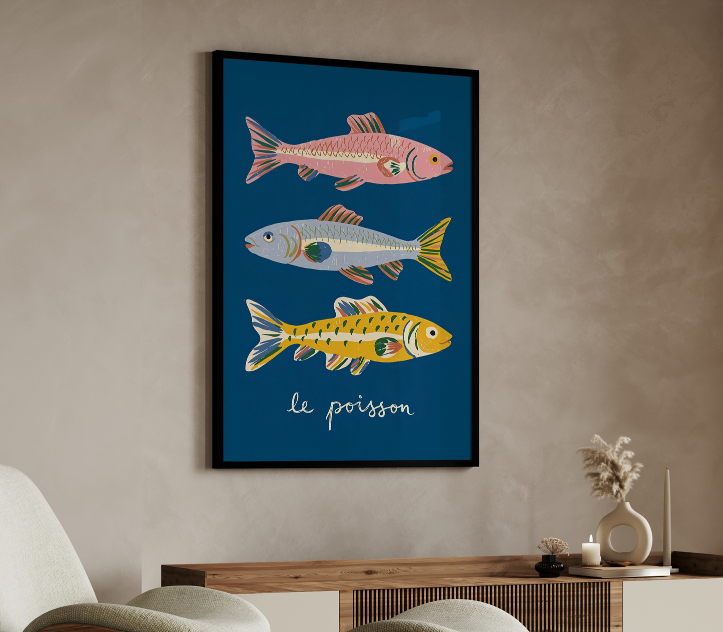Le Poisson – Vibrant Fish Pop Art Poster