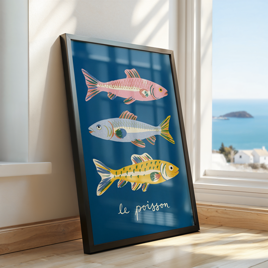 Le Poisson – Vibrant Fish Pop Art Poster