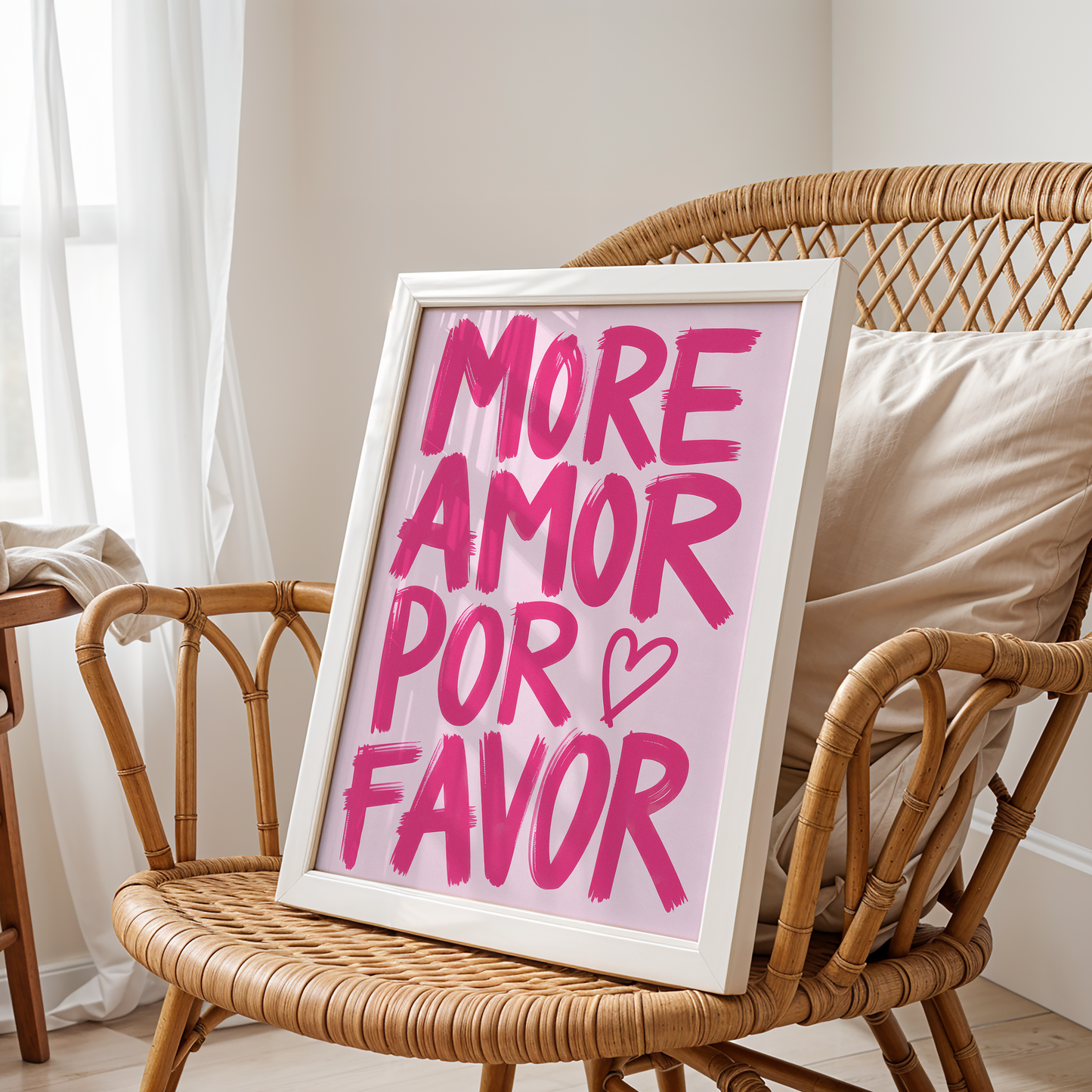 More Amor Por Favor – Love & Positivity Art Poster