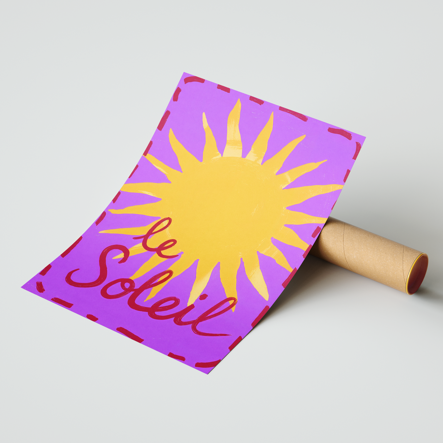 Le Soleil – Joyful French Sun Art Poster
