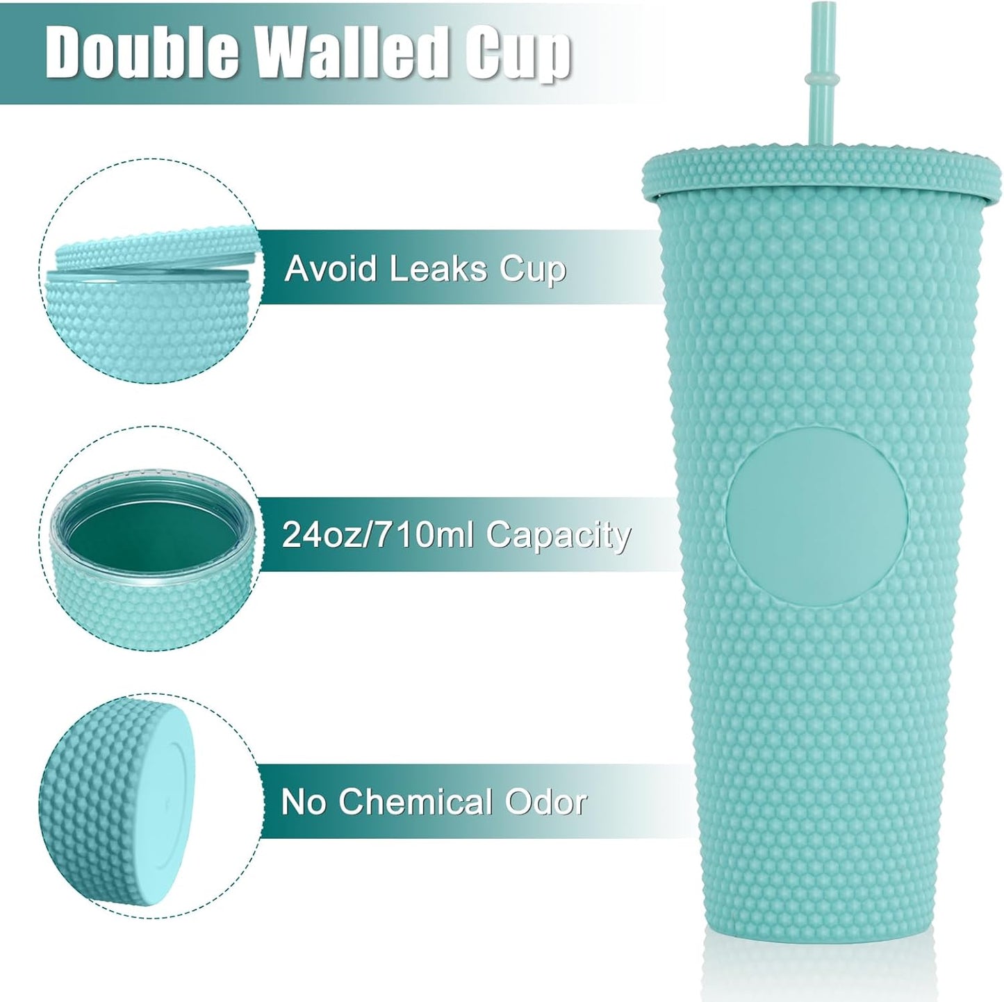 [CLINK] 710ml Personalized Sipper - Sky Blue Color