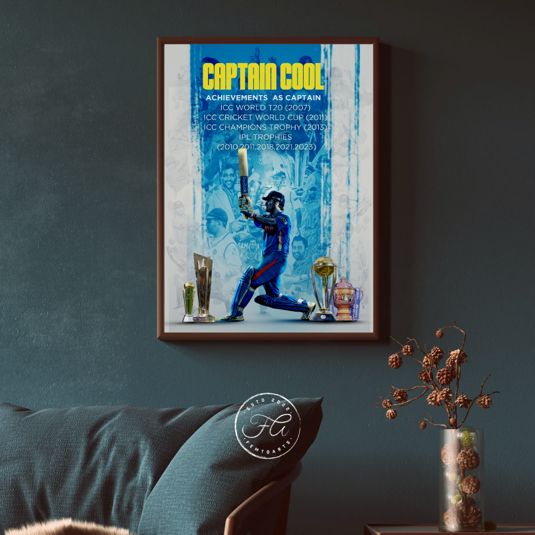 The Captain Cool Combo (Set of 5 Prints without Frames)