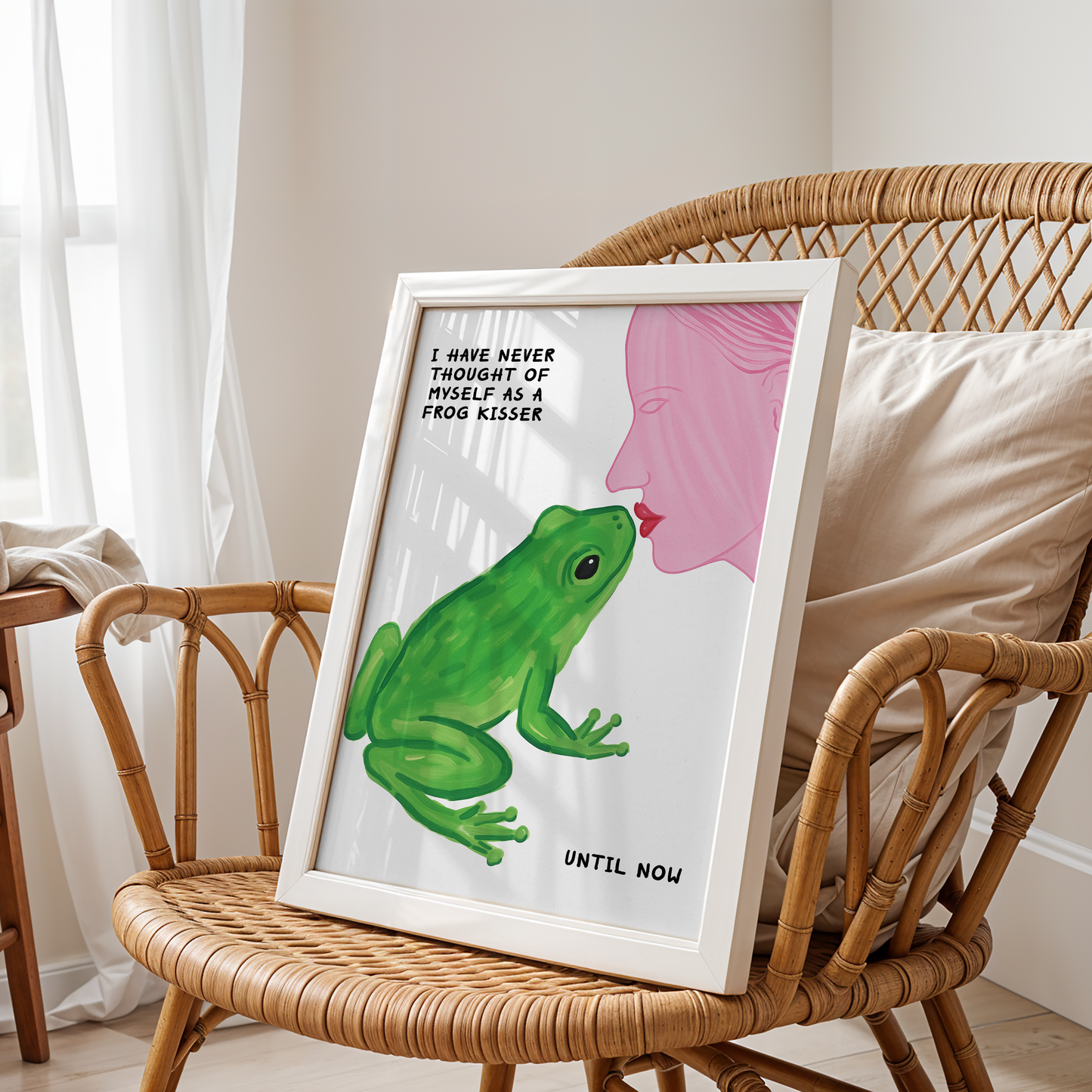 Frog Kisser – Whimsical Romance Pop Art Poster