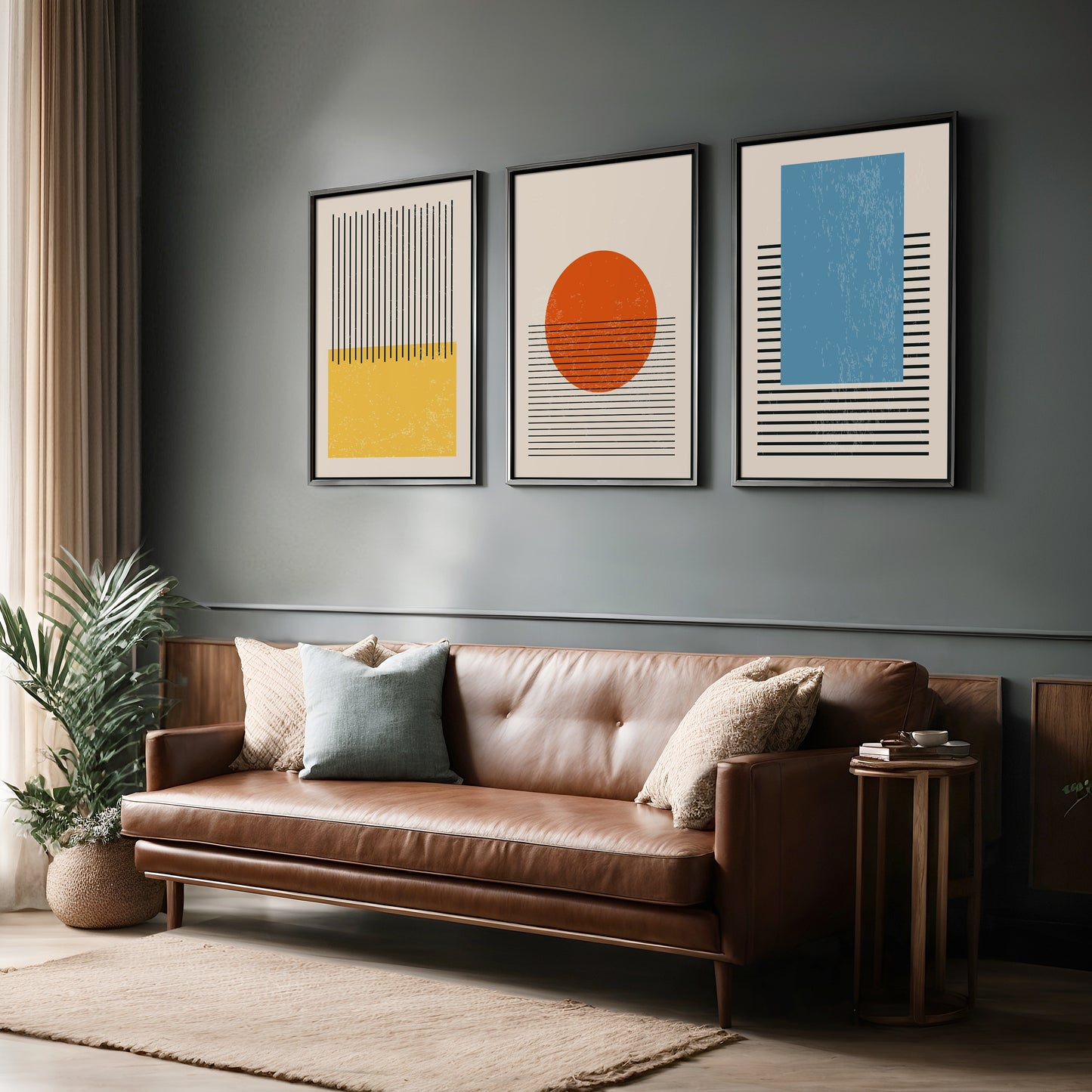 Modern Minimalist – Abstract Trio Wall Art Set