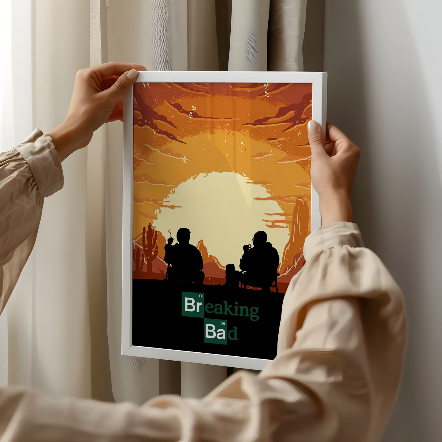 Breaking Bad Sunset Silhouette Poster