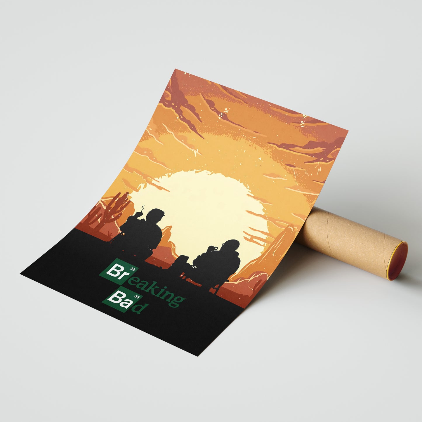 Breaking Bad Sunset Silhouette Poster