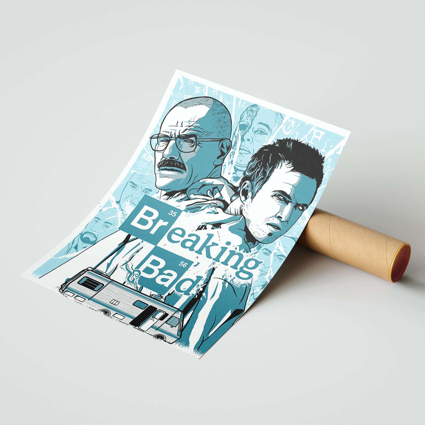 Breaking Bad Walter White & Jesse Pinkman RV Poster
