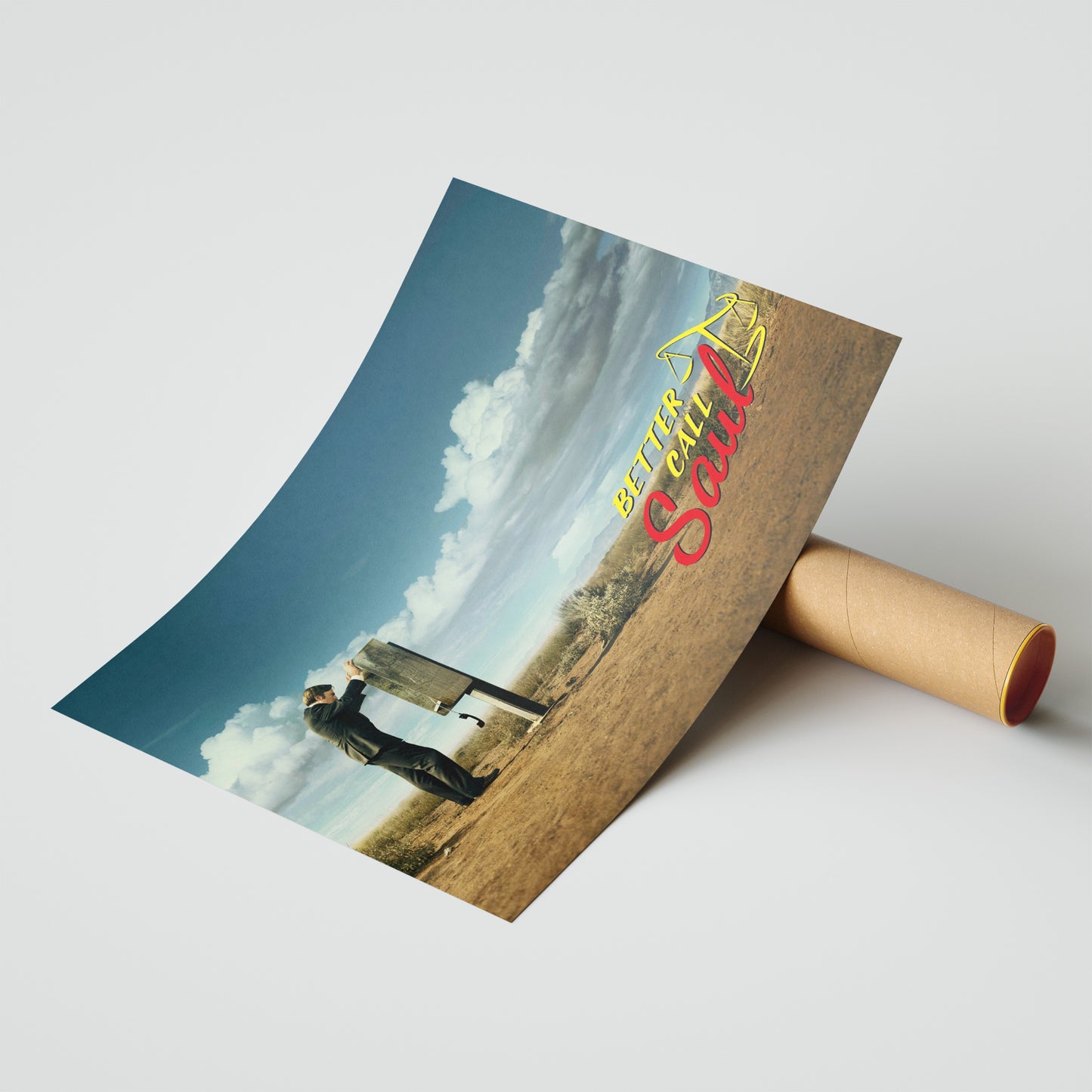 Better Call Saul Desert Scene Art Poster